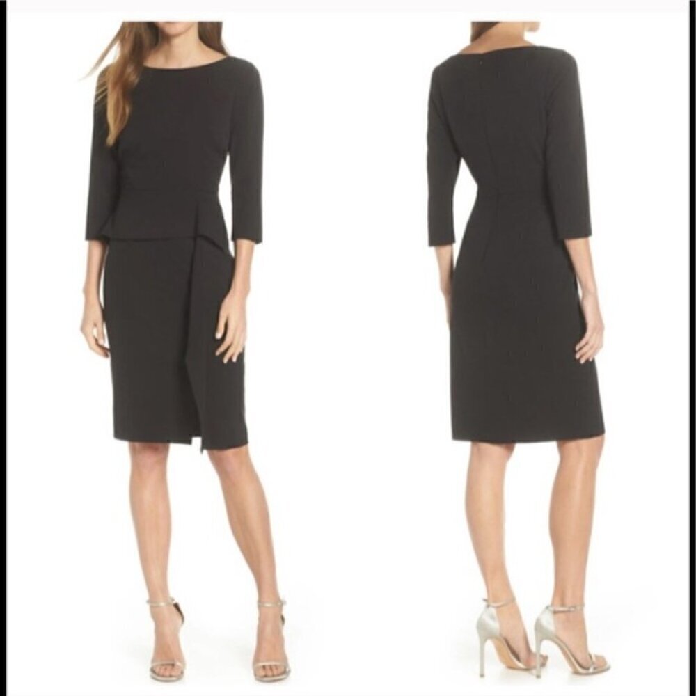 NWT Vince Camuto  Angled Ruffle Sheath Dress